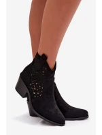 Boty na podpatku model 224425 Step in style Boty na podpatku model 224425 Step in style