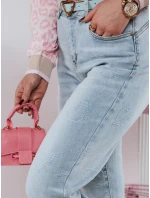 Dámské džínové kalhoty mom fit s páskem LOVENOVA FashionStreet UY2360