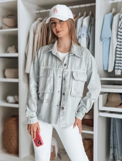 Dámská přechodná bunda v jedné velikosti ve světle šedé barvě STRASHINE FashionStreet TY4845