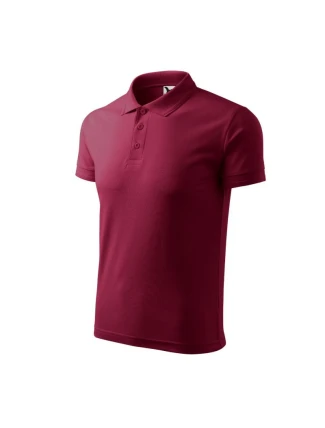 Pánská polokošile Pique (granátová)