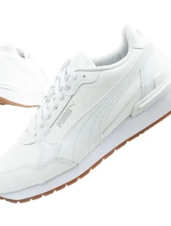 Puma ST Runner v4 sportovní boty pánské tenisky bílé kožené módní
