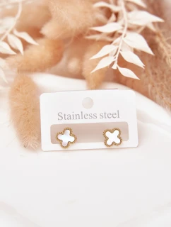 Náušnice z nerezové oceli Perle-zlaté