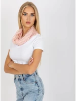 Dámská tunelová šála AT CH BF48181 světle růžová Dámská tunelová šála AT CH BF48181 světle růžová