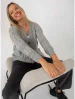 Dámský svetr LC SW 8022 šedý