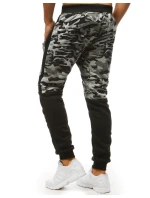 Pánské kamuflážní šedé tepláky FashionStreet UX3493