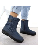 Dámské ploché zateplené sněhule tmavě modré Potocki SU33310