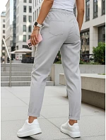 Dámské šedé tepláky s vysokým pasem FashionStreet UY2972