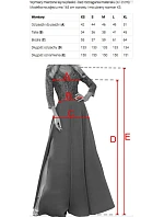 669-2 Svatební maxi šaty s květinou na rameni a rozparkem - modré