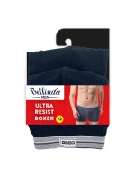Dvojbalení bavlněných boxerek ULTRA RESIST BOXER 2x - BELLINDA - černá