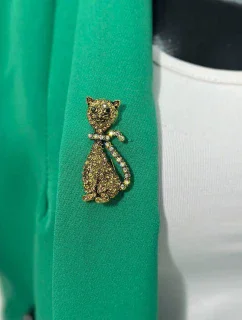 Brož Koč A-2-21-10 zlatá barva