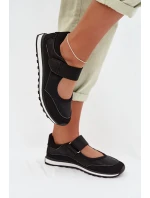 Sportovní dámské polobotky na suchý zip Černé Aveliette Sportovní dámské polobotky na suchý zip Černé Aveliette