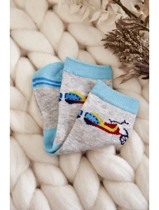 Dětské bavlněné ponožky se vzory 5-balení vícebarevné