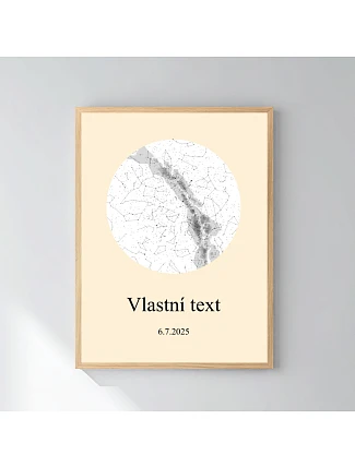 Personalizovaný magický fotoobraz v rámu - 30x40 - hvězdná mapa Personalizovaný magický fotoobraz v rámu - 30x40 - hvězdná mapa