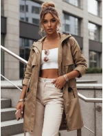 Dámská přechodná bunda parka NOLES tmavě béžová FashionStreet TY4280