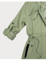 Lekka parka damska na podszewce Goodlookin khaki (KK60407-5#)