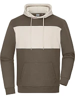 Daiber 8051 Mikina s kapucí "Colour-Block" z bio bavlny 02.8051 muddy brown/sandstone Daiber 8051 Mikina s kapucí "Colour-Block" z bio bavlny 02.8051 muddy brown/sandstone