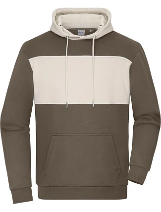 Daiber 8051 Mikina s kapucí "Colour-Block" z bio bavlny 02.8051 muddy brown/sandstone Daiber 8051 Mikina s kapucí "Colour-Block" z bio bavlny 02.8051 muddy brown/sandstone