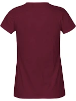 Neutral O 80001 Dámské tričko z těžké bio bavlny 77.8001 bordeaux