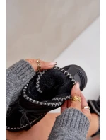 Dámské Sněhule S Vyšíváním Na Platformě Černé Naleris