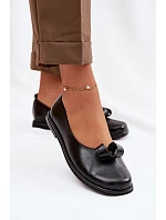 Kožené dámské polobotky Zazoo 379 Černé