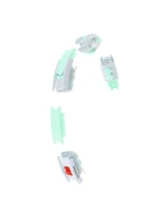 Obruč HMS HHW06 s výstupky, závažím a počítadlem zelená