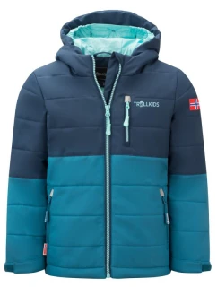 Zimní bunda pro holky/chlapce Trollkids Kids Hemsedal Snow Jacket XT zateplená modrá (513-104)