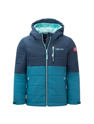 Zimní bunda pro holky/chlapce Trollkids Kids Hemsedal Snow Jacket XT zateplená modrá (513-104) Zimní bunda pro holky/chlapce Trollkids Kids Hemsedal Snow Jacket XT zateplená modrá (513-104)
