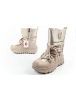 Lee Cooper dámská sportovní obuv zimní trekingová zateplená béžová přírodní kůže dámské