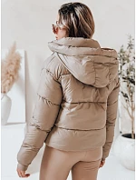 Dámská prošívaná zimní bunda SNOWLIKE s kapucí světle béžová FashionStreet TY4931