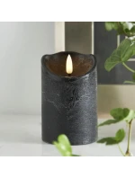 OZDOBNÁ SVÍČKA 70x130MM LED WOSK ČERNÁ