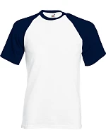 Fruit of the Loom Baseball T Raglánové tričko 16.1026 white/deep navy