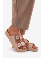 Dámské Pantofle Hladké Vonná ZAXY Béžové NN285092