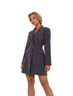 Šaty M749 tmavě šedé - MOE Šaty M749 tmavě šedé - MOE