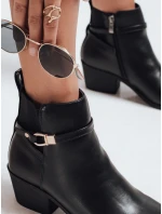 BLENESSON dámské kozačky s lehkým podpatkem černé FashionStreet ZY0576