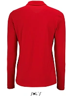 SOL'S Perfect LSL Women Dámské piqué polo s dlouhým rukávem 25.2083 red