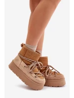 Sněhule S Vázáním Na Platformě Hnědé Mavora Sněhule S Vázáním Na Platformě Hnědé Mavora