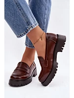 Kožené dámské mokasyny Vinceza 18125 hnědé