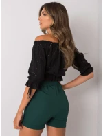 Šortky DHJ SN 13260.38P tmavě zelená