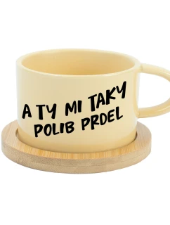 A TY MI TAKY POLIB PRDEL - žlutá hrníček makronka 200 ml