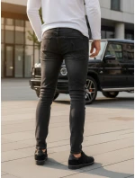 Pánské černé kalhoty FashionStreet UX3823