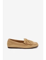 Dámské mokasíny s třásněmi Žluté Janelisse