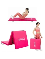 Gymnastická skládací matrace růžová 1800x600x500mm HMS MGS02