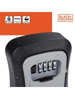 KLÍČOVÁ KOMBINACE KLÍČŮ OD TREZORU 4 ČÍSLICE BLACK + DECKER