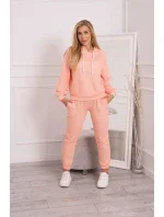 Souprava mikiny s kapucí meruňková Souprava mikiny s kapucí meruňková