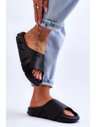 Dámské lehké pěnové pantofle Big Star LL274594 Černé