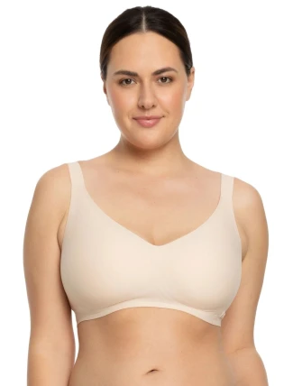 Dámský sportovní top Jelly bra comfort beige - JULIMEX