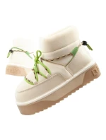 Dámské zimní sněhule D.Franklin fashion fur insulated boots beige green dámské Dámské zimní sněhule D.Franklin fashion fur insulated boots beige green dámské