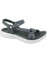 Skechers On The Go 600 15316-CHAR šedé sandály Skechers On The Go 600 15316-CHAR šedé sandály