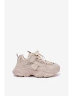 Dětské tenisky na platformě béžové Hanomess