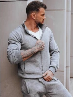 Pánská mikina na zip s kapucí antracitová FashionStreet BX4111z